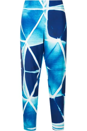 Lenny Niemeyer Pantalones de seda stretch con estampado abstracto