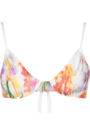 Lenny Niemeyer Top de bikini con estampado floral