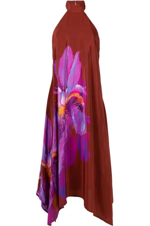 Lenny Niemeyer Vestido con estampado de orquídeas