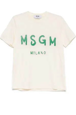 Msgm Playera con logo estampado