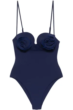 MAGDA BUTRYM Traje de baño con aplique floral