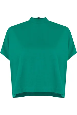 Lenny Niemeyer Playera corta con cuello falso