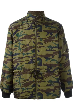 Jean Paul Gaultier Chamarra capitonada con estampado militar