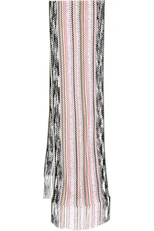 Missoni Mascada con motivo en zigzag y flecos