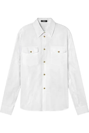 VERSACE Camisa con motivo Barocco en jacquard