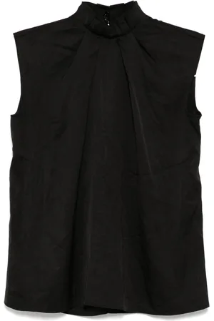Alexander McQueen Top con cuello halter