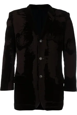 Jean Paul Gaultier Blazer de terciopelo con efecto quemado