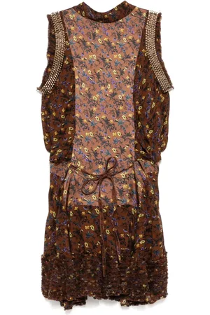 Chloé Jumpsuit corto con estampado floral 2018