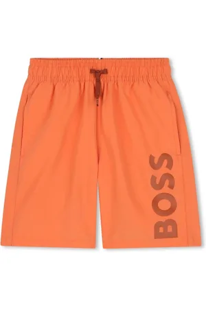 HUGO BOSS Shorts de playa con logo estampado