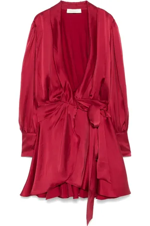 ZIMMERMANN Vestido de seda cruzado