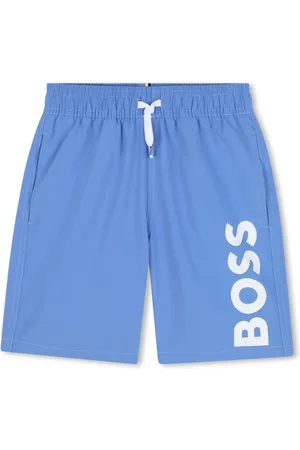 HUGO BOSS Shorts de playa con logo estampado