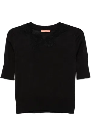 ERMANNO SCERVINO Playera tejida con encaje