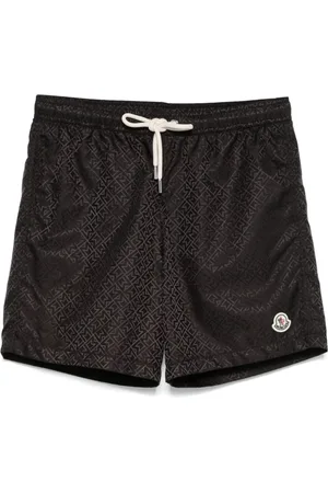 Moncler Shorts de playa con monograma en jacquard
