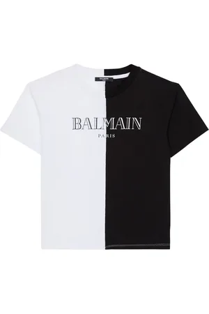 Balmain Playera con diseño de dos tonos
