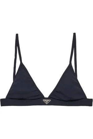 Prada Top de bikini estilo bralette tejido de canalé