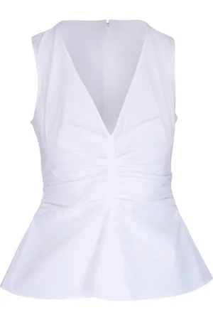 VERONICA BEARD Camiseta con dobladillo peplum