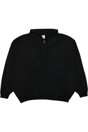Vetements Hoodie con logo bordado y cierre