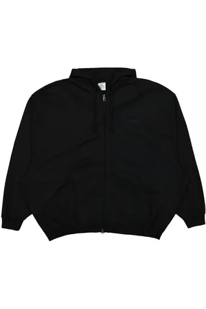 Vetements Hoodie con logo bordado y cierre