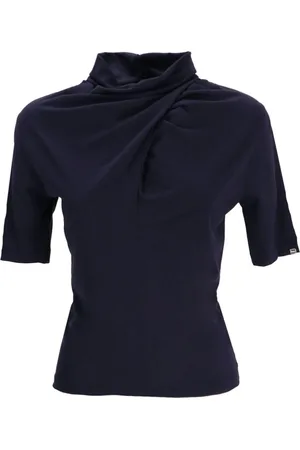 HERNO Blusa fruncida con cuello