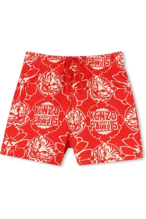 Kenzo Shorts con logo en toda la pieza