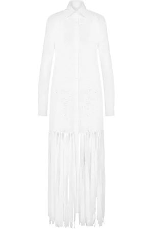 Moschino Vestido largo con flecos