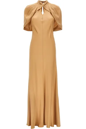 Alberta Ferretti Vestido largo con diseño drapeado
