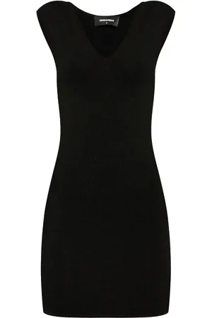 Dsquared2 Vestido corto con placa del logo