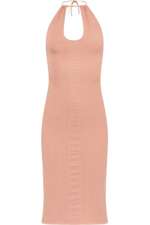 Dsquared2 Vestido midi con detalle de aberturas