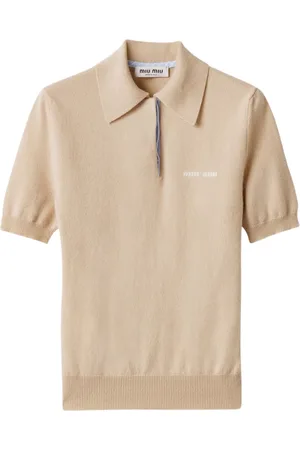 Miu Miu Playera tipo polo de cachemira