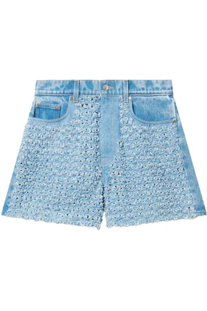 Stella McCartney Shorts de mezclilla texturizados