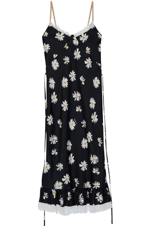 Moschino Vestido midi con margaritas estampadas