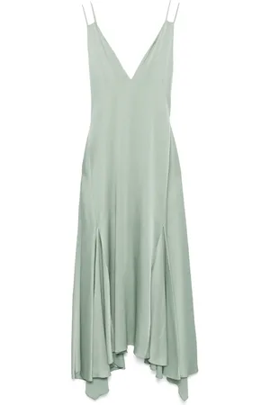 Lanvin Vestido midi con espalda abierta