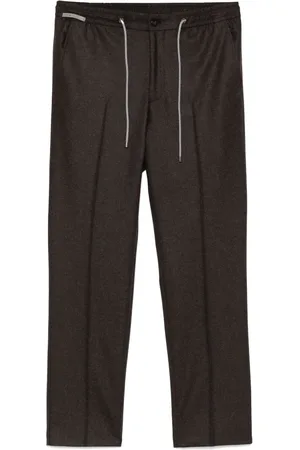 corneliani Pantalones con cordones en la pretina