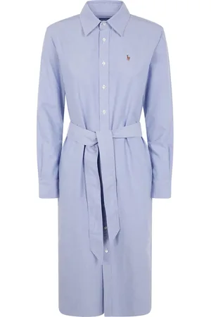 Ralph Lauren Vestido midi con logo bordado