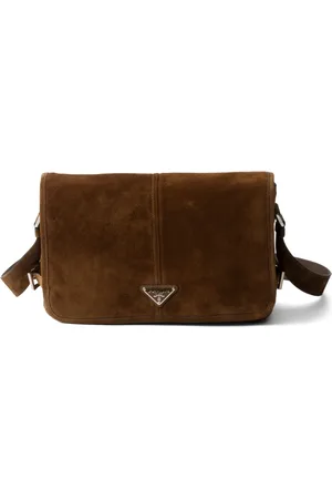 Prada Bolsa de hombro de gamuza