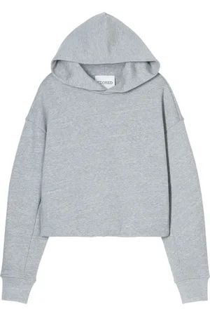 Closed Hoodie con dobladillo plegable