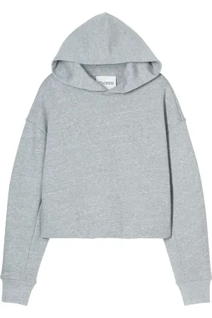 Closed Hoodie con dobladillo plegable