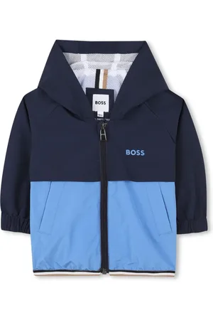 HUGO BOSS Chamarra rompevientos con diseño color block