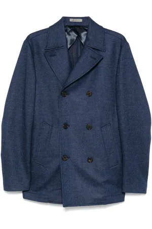 corneliani Abrigo con motivo de rayas