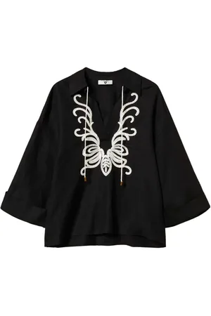 Twin-Set Blusa con diseño entretejido