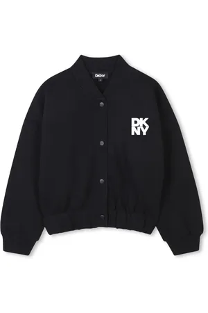 DKNY Chamarra bomber con logo estampado