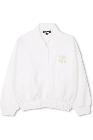 DKNY Chamarra bomber con logo estampado
