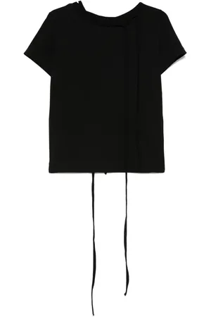 YOHJI YAMAMOTO Playera con detalle de lazo