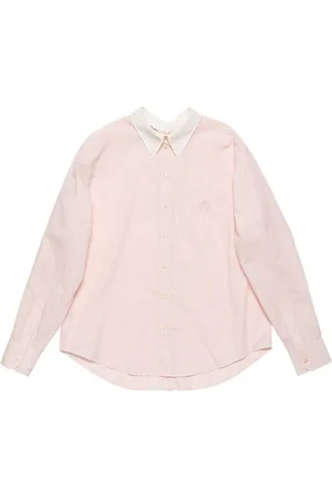 Acne Studios Camisa con botones y rayas estampadas