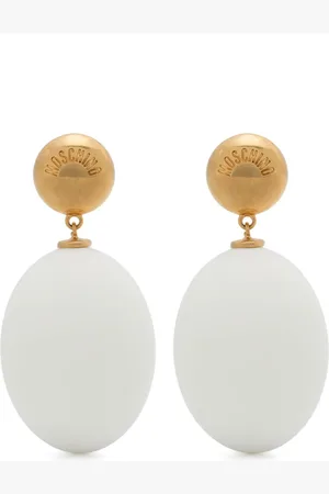 Moschino Aretes con dije de huevo