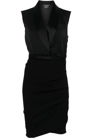 Lanvin Vestido midi con cuello en V 2010
