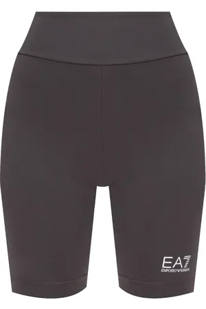 EA7 Shorts de ciclismo con logo estampado