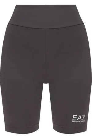 EA7 Shorts de ciclismo con logo estampado