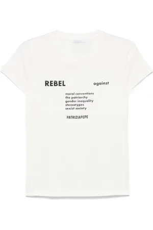 Patrizia Pepe Playera con texto en relieve