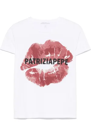 Patrizia Pepe Playera con labios estampados